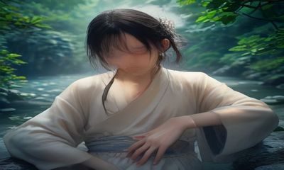 人体摄影布光技法课程配图，摄影棚内专业布光设备与模特轮廓
